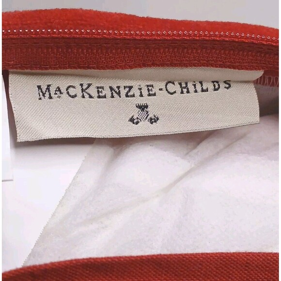 MacKenzie-Childs Farmhouse Holiday Truck Pillow Cotton/Linen Applique Embroidery - Picture 13 of 16